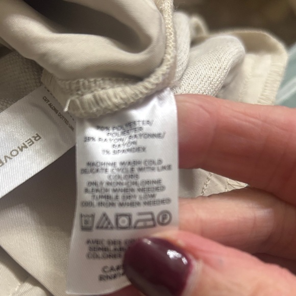 LOFT Beige Straight Leg Pants - Picture 6 of 7